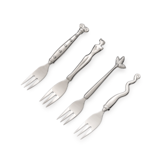 CAKE FORK SET OF 4 - heritage mix
