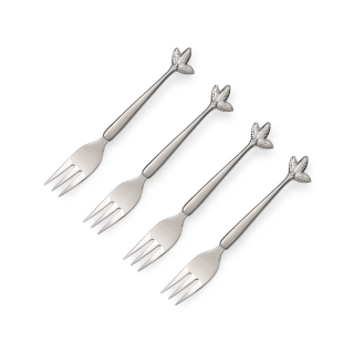 CAKE FORK SET OF 4 - palm