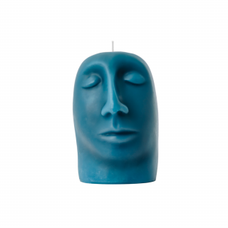 SCULPTURAL CANDLE - gleam - blue