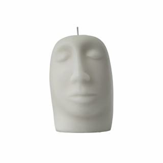 SCULPTURAL CANDLE - gleam - white