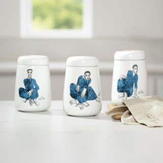 CANISTER LARGE SET OF 3 - indigo girls mix