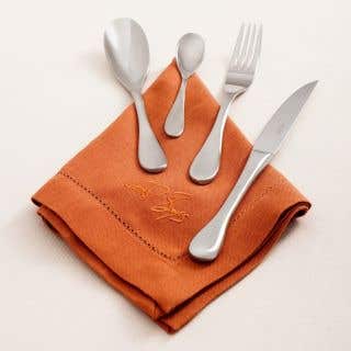 NAPKIN SET OF 4 - signature rust