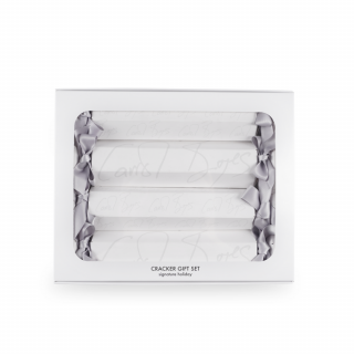 CRACKER GIFT SET - signature holiday - light grey