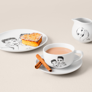 CUP AND SAUCER - two of a kind