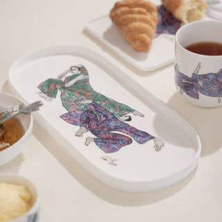 PLATTER OVAL - dancing girls