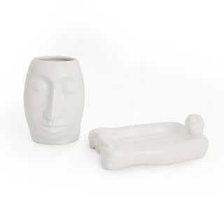 BATHROOM 2pc SET - enigma - amenity tray & holder