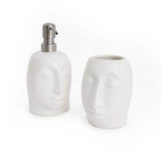 BATHROOM 2pc SET - enigma - holder & dispenser