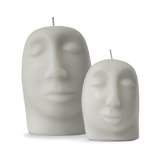 SCULPTURAL CANDLE SET - white