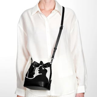 BUCKET BAG - pulse - black