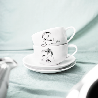 CUP AND SAUCER - under wraps