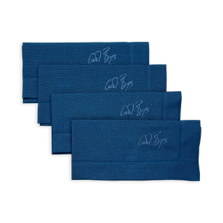 NAPKIN SET OF 4 - signature indigo