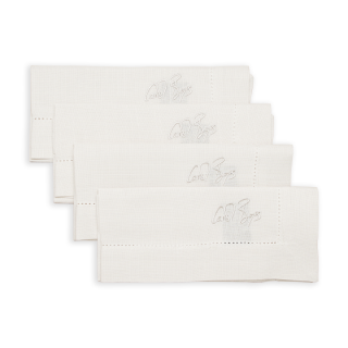 NAPKIN SET OF 4 - signature taupe