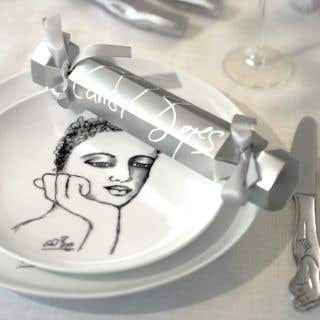 SIDE PLATE SET OF 4 - just a thought