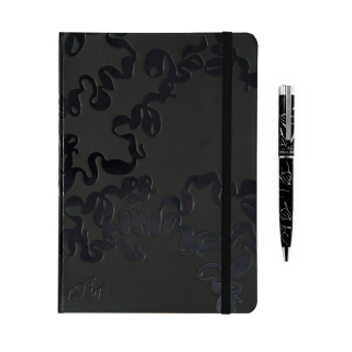 NOTEBOOK SET - quicksilver ebony