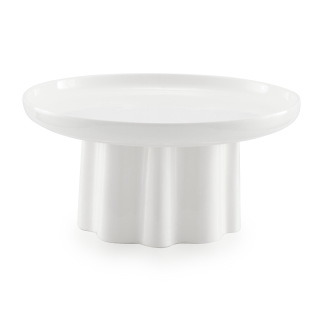 LARGE FOOTED BOWL - wavy