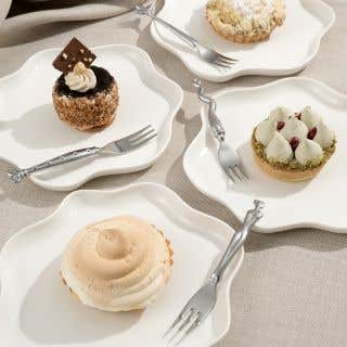 CAKE FORK SET OF 4 - heritage mix