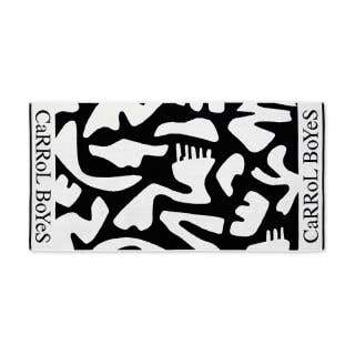 BEACH TOWEL - lacuna - black white