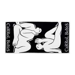 BEACH TOWEL - lazy days - black white