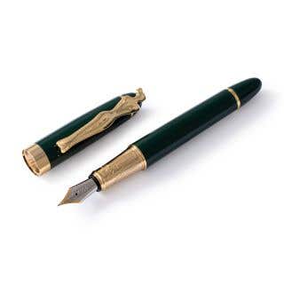 FOUNTAIN PEN - woman - gold - bottle green