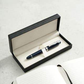 FOUNTAIN PEN - woman - silver - navy