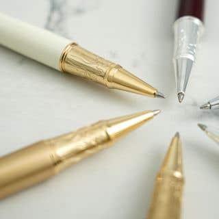 ROLLERBALL PEN - woman - gold - cream