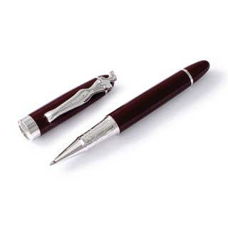 ROLLERBALL PEN - woman - silver - burgundy