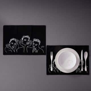PLACEMAT SET OF 4 - conversation