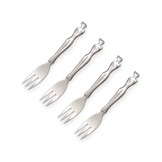 CAKE FORK SET OF 4 - woman