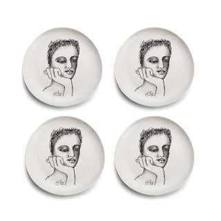 SIDE PLATE SET OF 4 - just a thought