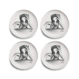 SIDE PLATE SET OF 4 - in vogue
