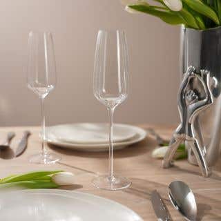 CHAMPAGNE FLUTE SET OF 4 - tulip