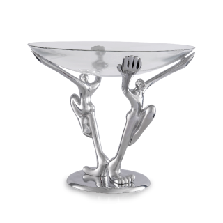 GLASS BOWL AND STAND - gemini