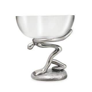 GLASS BOWL AND STAND - atlas