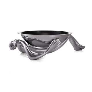 BOWL AND STAND  -  reclining