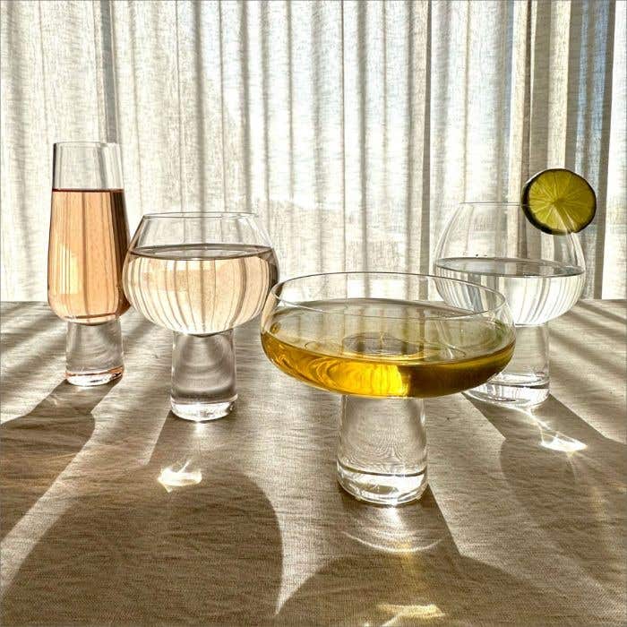 CHAMPAGNE COUPE SET OF 4 - aura