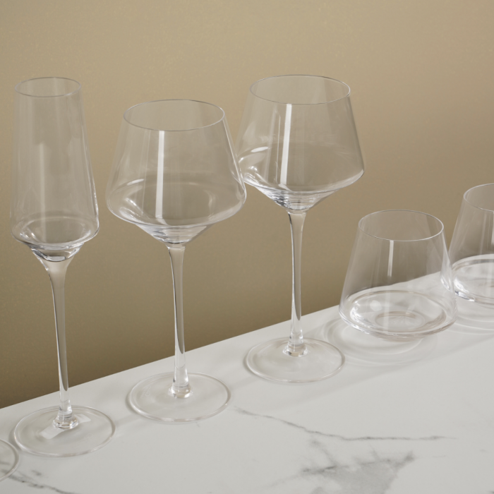 Edge White Wine Glass, Set of 4