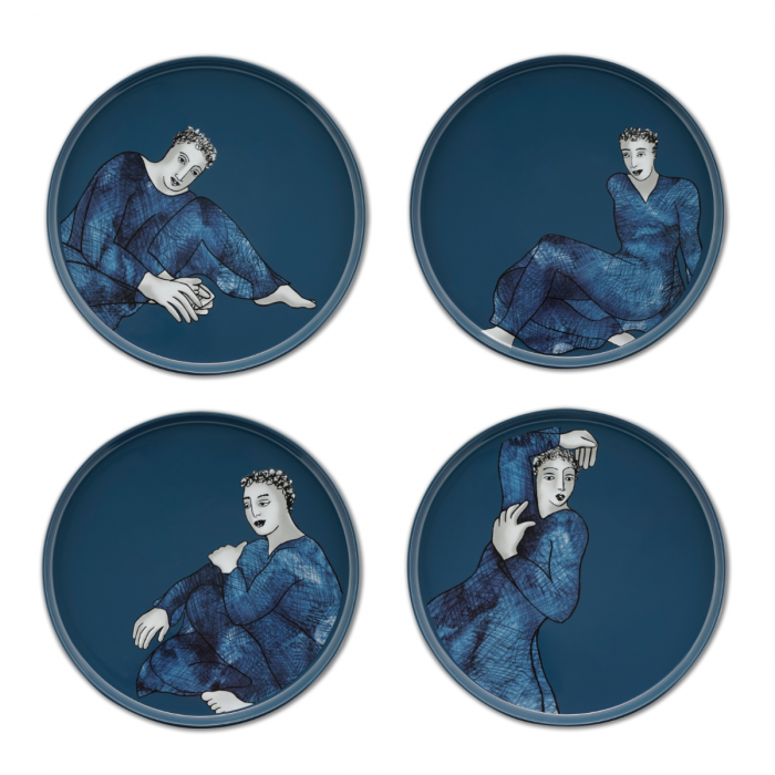 DINNER PLATE SET OF 4 - indigo blues | Carrol Boyes ZA