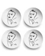 CEREAL / SOUP BOWL SET OF 4 - distant memory