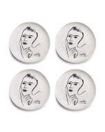 SIDE PLATE SET OF 4 - distant memory