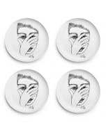 SIDE PLATE SET OF 4 - hidden charms