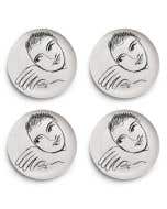 SIDE PLATE SET OF 4 - let's face it!