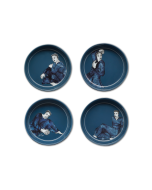 CEREAL / SOUP BOWL SET OF 4 - indigo blues