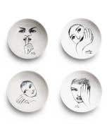 CEREAL / SOUP BOWL SET OF 4 - sketchbook mix