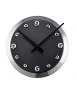 WALL CLOCK LARGE - coil - black
