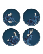 DINNER PLATE SET OF 4 - indigo blues