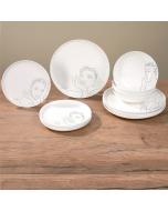 DINNERWARE 12pc SET - sketchbook grey