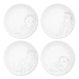 DINNER PLATE SET OF 4 - sketchbook grey | Carrol Boyes